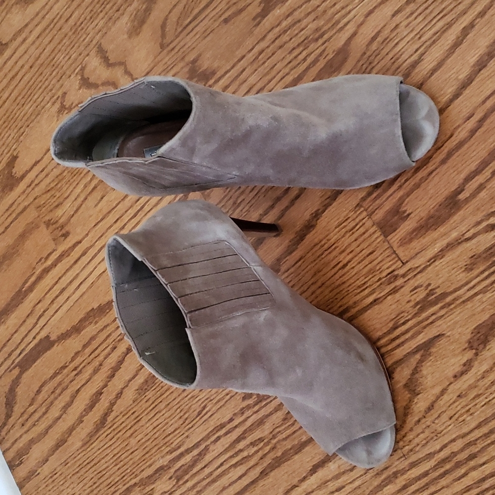 Open toe booties